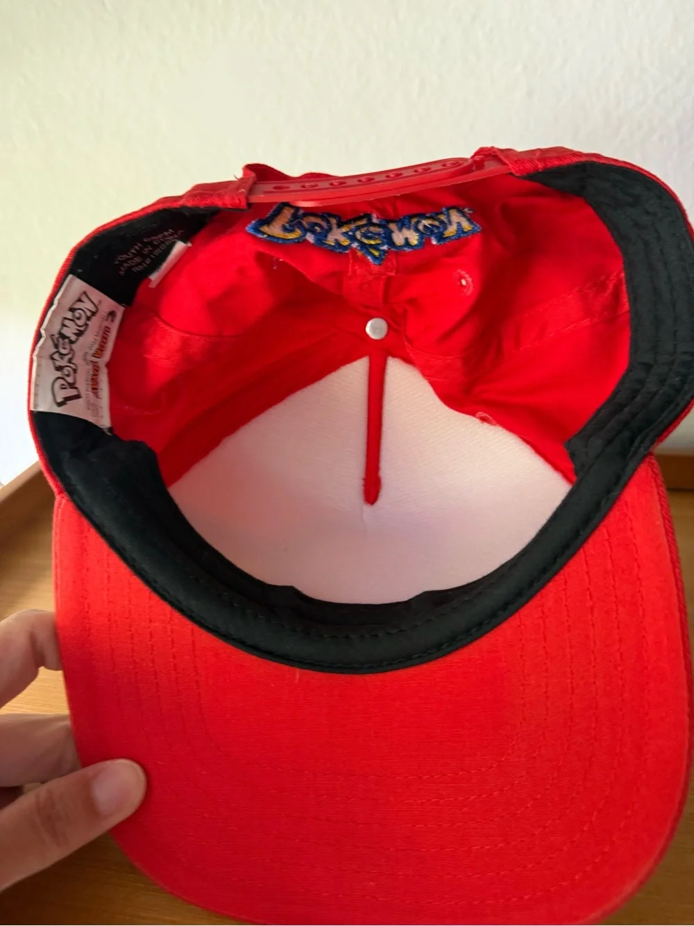 Pokemon Red and White Kids Cap with Poké Ball Front